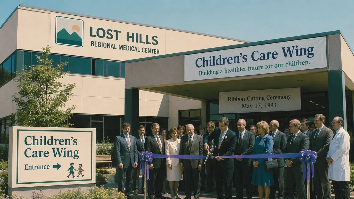 Children's Care Wing ribbon cutting, May 17 1993