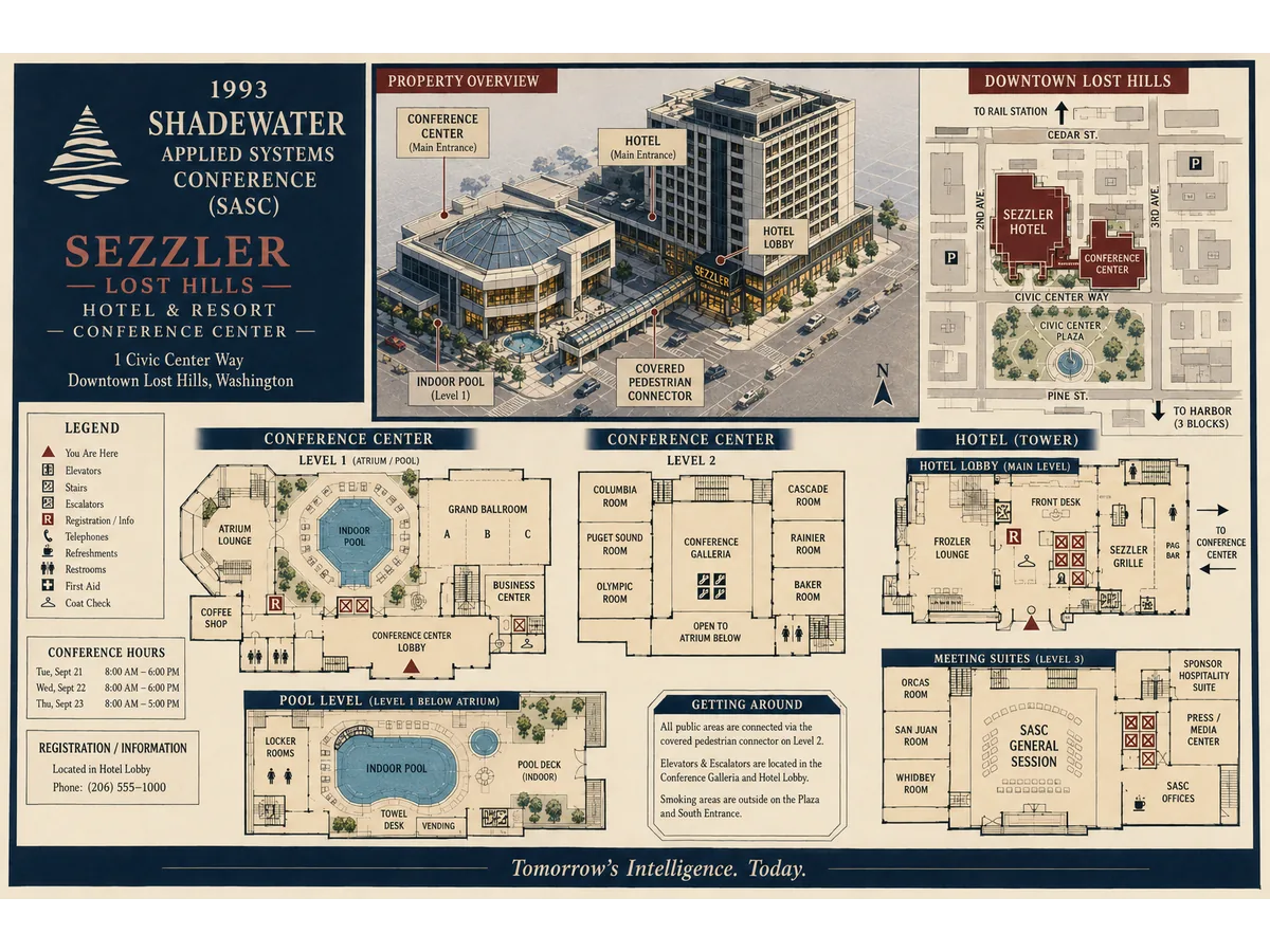 SASC 1993 Conference Floor Plan — Sezzler Resort