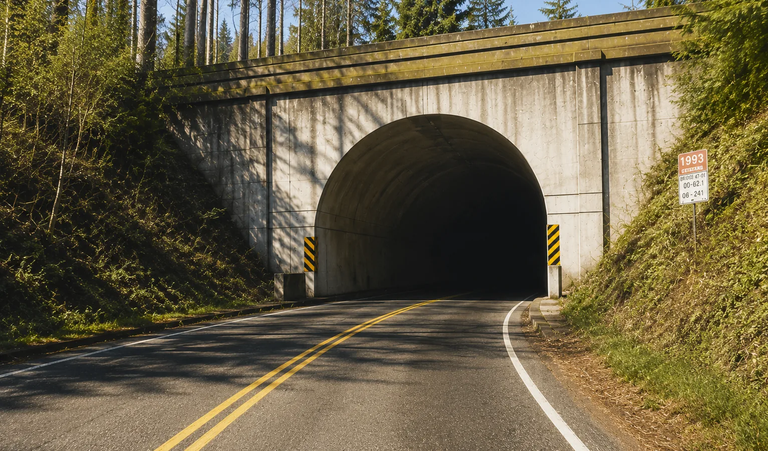 Lost Hills Tunnel, east approach